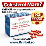 Colesterol Marit? Krill Oil 180+15 Capsule CADOU + Transport Gratuit